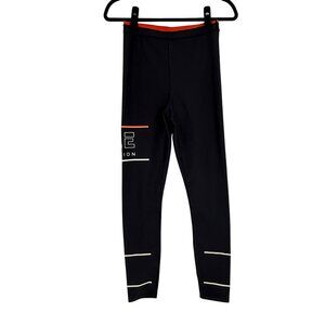 P.E Nation Womens Black Leggings Size M Polyester/Elastane Stretch Activewear